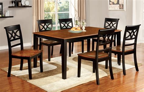 Furniture of America Two-Tone Adelle Country Style Dining Table