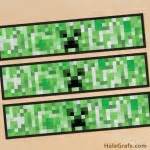 FREE Printable Minecraft Creeper Water Bottle Labels