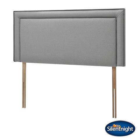 Silentnight Malvern Slate Grey Fabric Headboard, Double