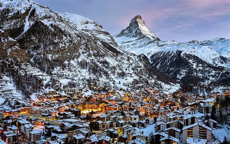 Switzerland Mountains Town - pic-flamingo