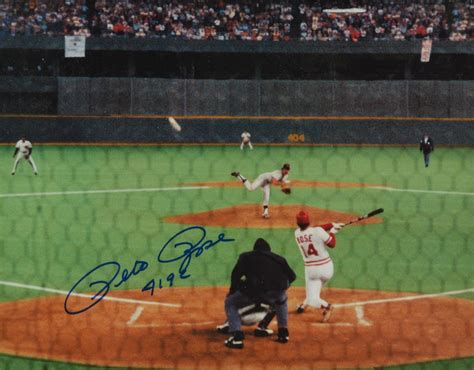 Pete Rose 4192 Hit Photo Behind Home Plate | EBTH