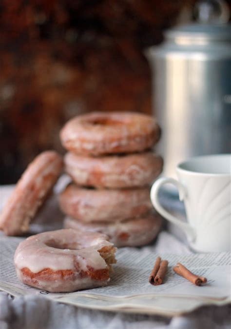 Glazed Cinnamon Cake Donut Recipe- Baker Bettie