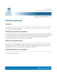 Flexible cystoscopy info sheet / flexible-cystoscopy-info-sheet.pdf ...