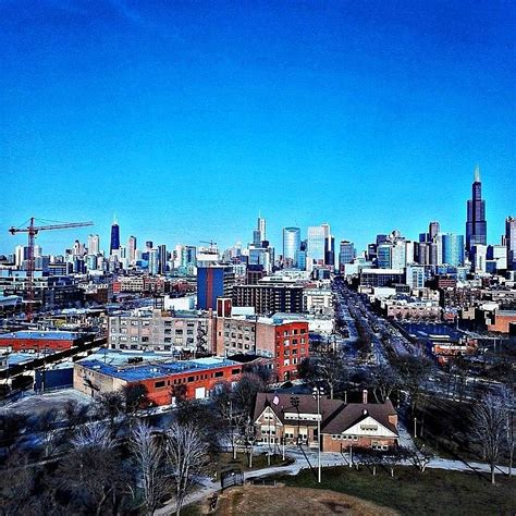 Chicago skyline Union Park Photograph by Omar Rivera - Pixels