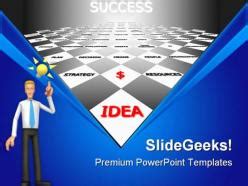 Way To Idea Success Business PowerPoint Templates And PowerPoint Backgrounds 0811 | PowerPoint ...