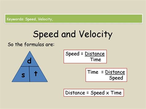 Speed and Velocity - online presentation