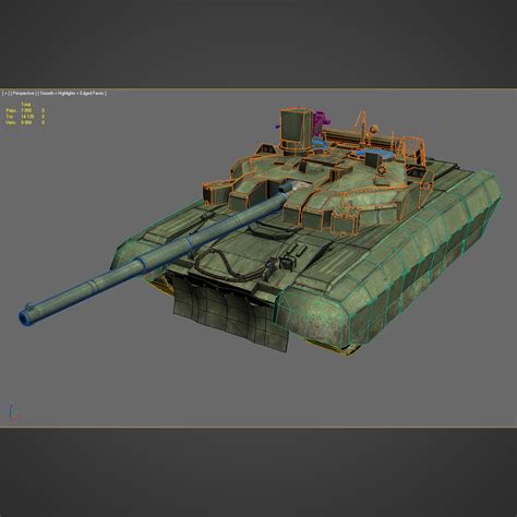 ukrainian battle tank oplot 3d model