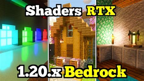 ⚪ Como Activar los SHADERS RTX en Minecraft Bedrock 1.20.x! | Shaders Realistas con RTX - YouTube