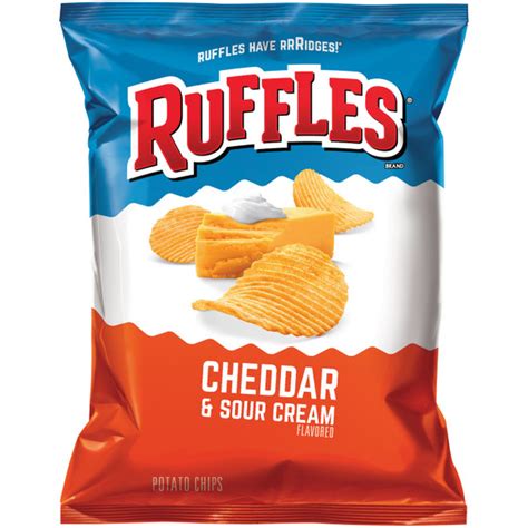 Ruffles Brand Cheddar & Sour Cream, 1.5 oz. Bag (1 Count) - RocketDSD