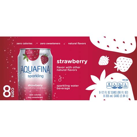 Aquafina Sparkling Strawberry Water Beverage (12 fl oz) - Instacart