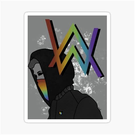 "Alan Walker " Sticker for Sale by mizmorgue | Redbubble