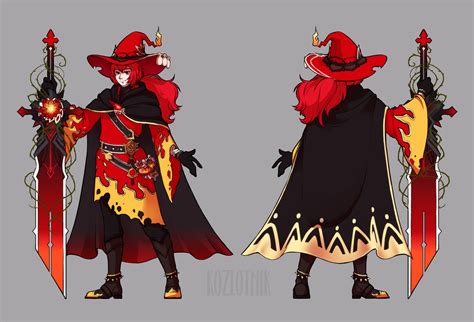 ArtStation - Diluc Crimson Witch of Flames