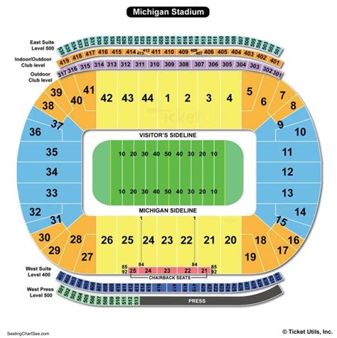 Michigan Wolverines Football Stadium Seating Chart - Stadium Seating Chart