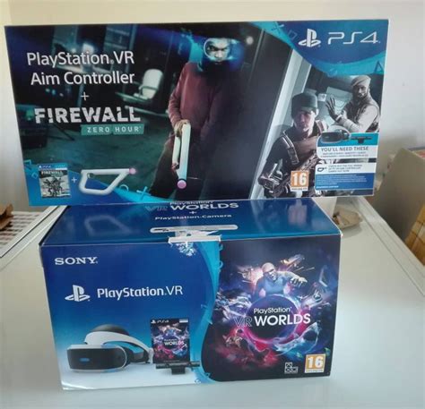 Sony - PS4 VR Super Bundle - VR V2 + Cam v2 +AIM Controller +Firewall ...