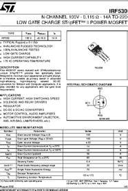 Transistori BOJACK IRF530 MOSFET Transistor IRF530N 17 A 100 V MOSFET ...