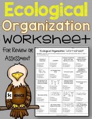 EcologicalOrganizationWorksheetforRevieworAssessment.pdf - Ecological ...