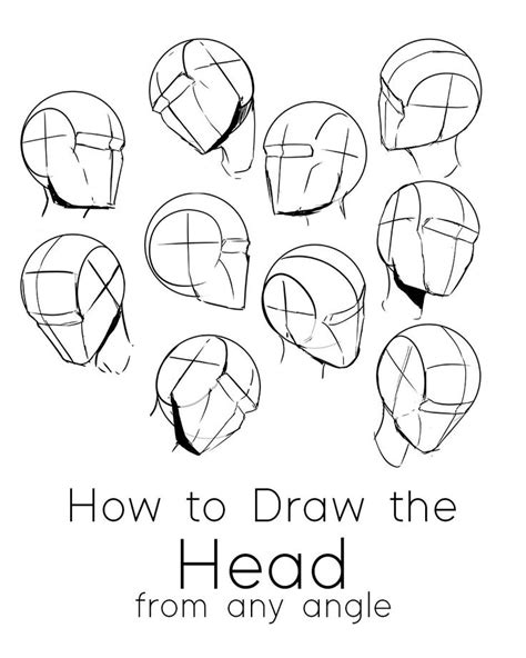 How to Draw the Head from Any Angle : Free PDF Worksheets & Video Tutorial — JeyRam : Character ...