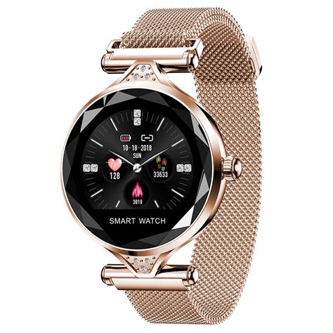 Women Fashion Smartwatch Wearable Device Bluetooth Pedometer Heart Rate Monitor Smart Watch For ...