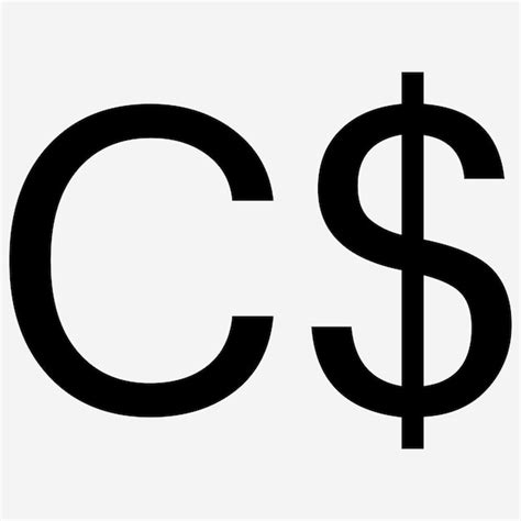 Premium Vector | Canadian dollar currency symbol icon