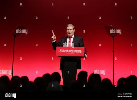 Keir Starmer, Leader of the Labour Party delivers a speech to Welsh ...