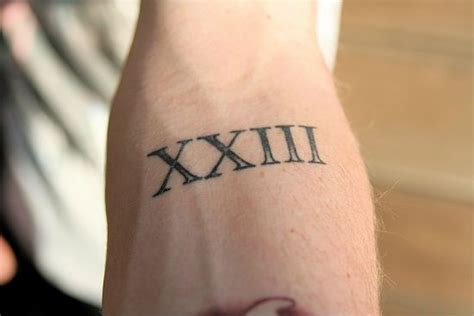 Roman Numeral 23 ️ | Tattoos | Pinterest | Roman Numerals, Roman and One Day