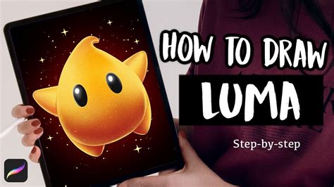 Drawing Luma from Super Mario Galaxy - Easy Procreate Tutorial, Luma