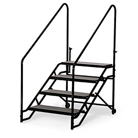 Midwest Folding TST4 Fixed Stairs for 40"H TransFoldStage | StageDrop