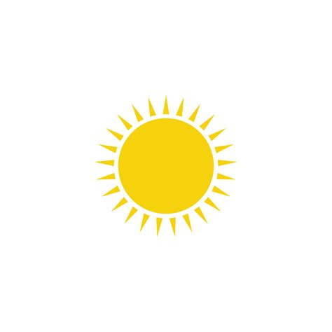 sun icon design template 7635800 Vector Art at Vecteezy