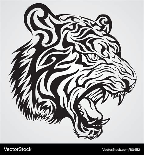 Tiger tattoo Royalty Free Vector Image - VectorStock