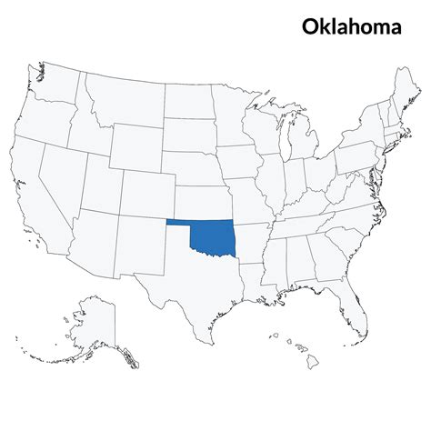 Map of Oklahoma. Oklahoma map. USA map 32160035 Vector Art at Vecteezy