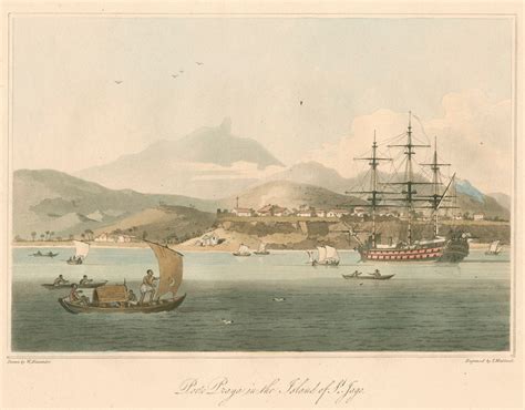 'Porto Praya in the Island of St. Jago' posters & prints by Thomas Medland