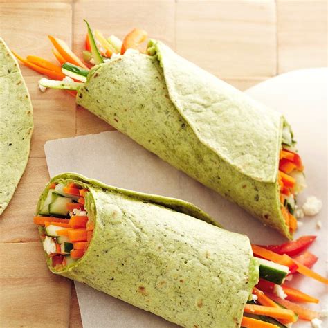 Crunchy Veggie Wraps | Recipe | Veggie wraps, Recipes, Vegetarian wraps