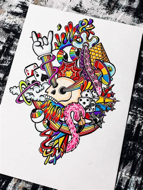 Colorful doodle | Doodle art drawing, Doodle art designs, Doodle art