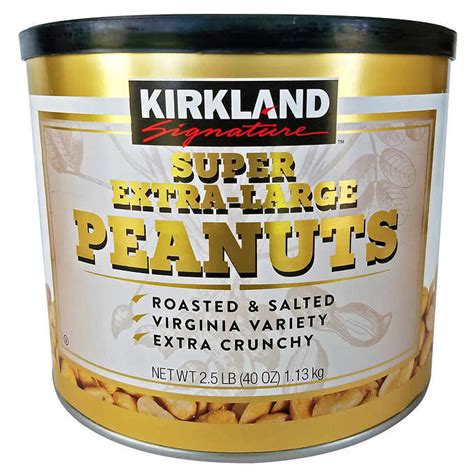 Kirkland Signature Super Extra Large Peanuts, 40 oz | La Comprita