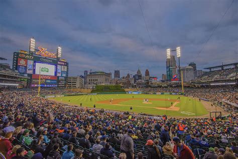 Detroit Tigers Comerica Park 4954 Color Photograph by David Haskett II