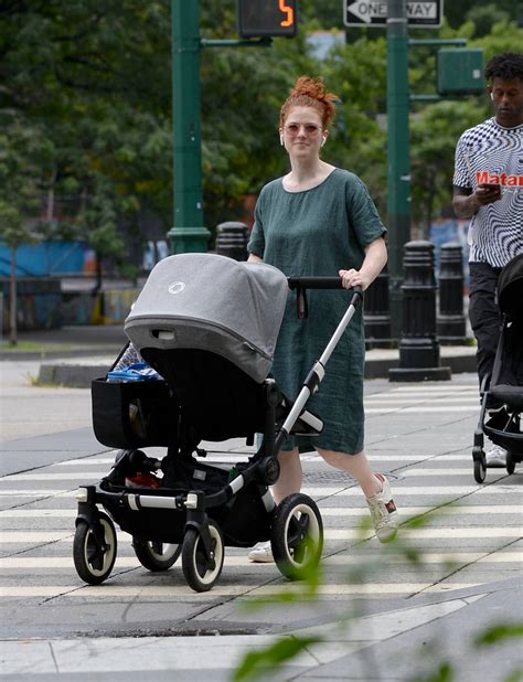 Rose Leslie - Out with her baby boy in New York-10 | GotCeleb