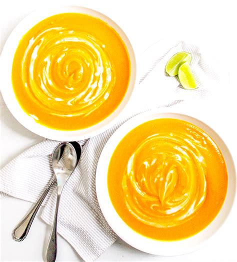 Instant Pot Curried Carrot & Butternut Squash Soup