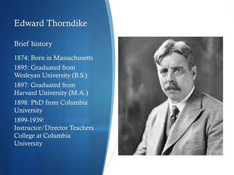 PPT - Edward Thorndike PowerPoint Presentation, free download - ID:1944389