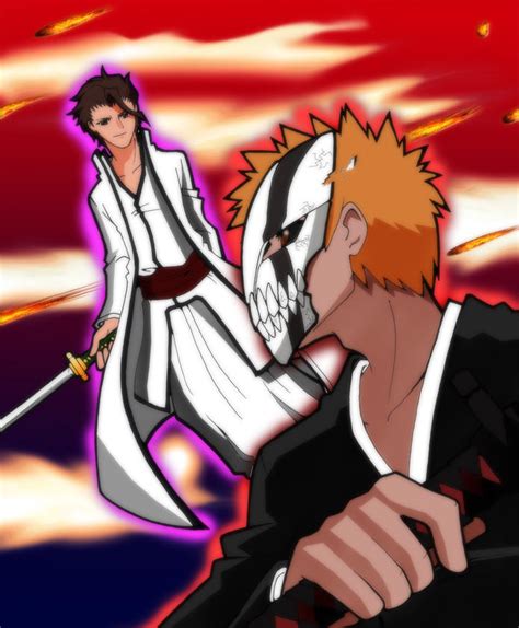 Aizen vs Ichigo by arbaros on DeviantArt