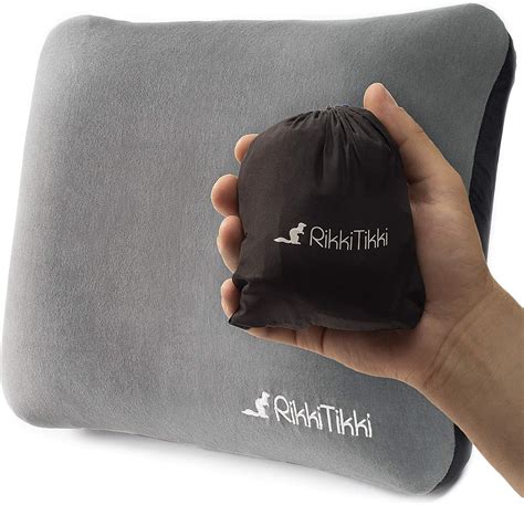 Amazon.com : RikkiTikki Inflatable Camping Pillow - Hiking Pillow Ultralight - Backpacking ...