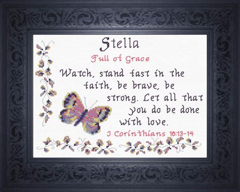 Name Blessings - Stella - Personalized Names with Meanings and Bible Verses