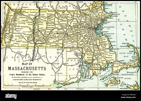 Map of massachusetts hi-res stock photography and images - Alamy