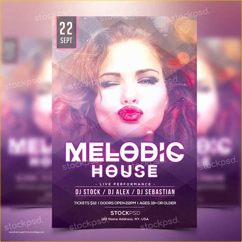 Psd Flyer Templates Free Download Of Download Melodic Houseparty Shop ...