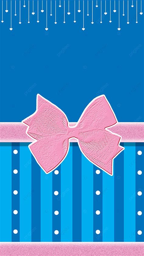 Cute Blue Stripes And Ribbon Banner For Kids Background, Blue Banner, Cute Blue Backgroud, Pink ...