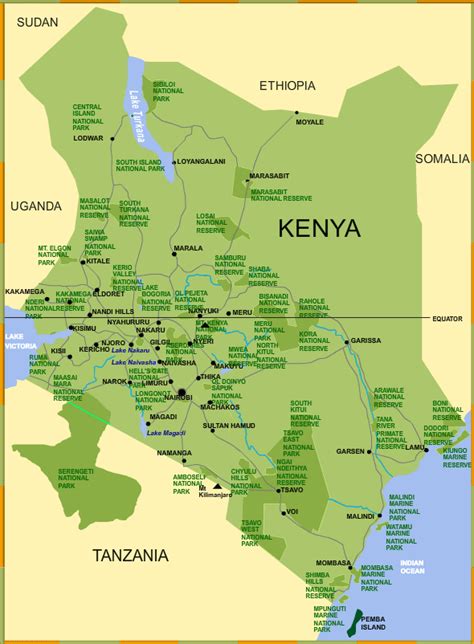 Map Kenya National Parks Share Map - vrogue.co