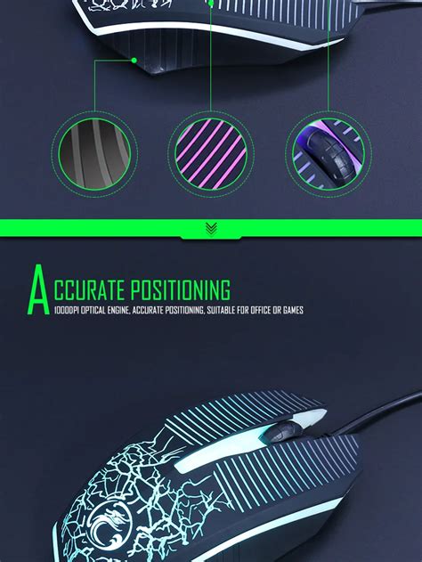 1000 Dpi Gaming Mouse With 7 Auto-changing Color's For Computer Pc ...