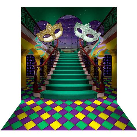 Mardi Gras Photo Backdrop, Masquerade Ball, Homecoming Decor, New ...