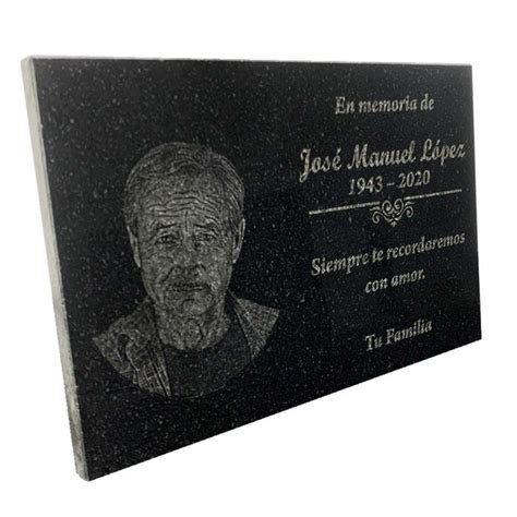 Granite Funeral Plaque - Torogoz Español