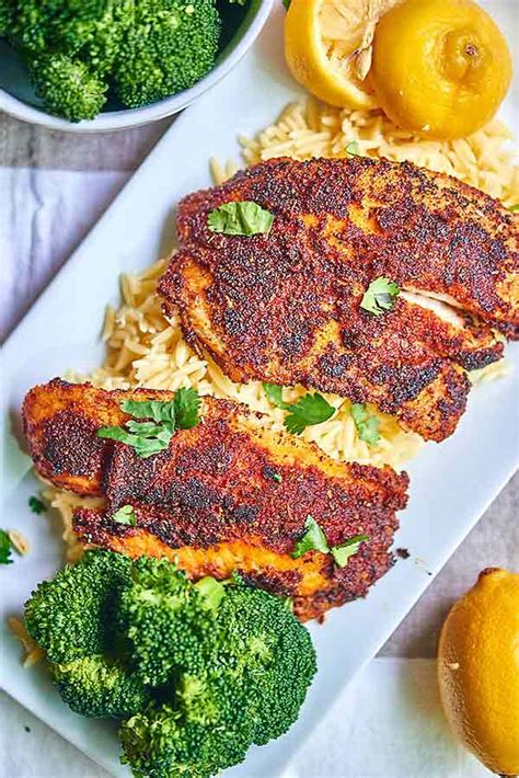 Blackened Tilapia with Homemade Spice Rub - Healthy