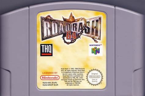 Road Rash 64 (1999) Nintendo 64 box cover art - MobyGames